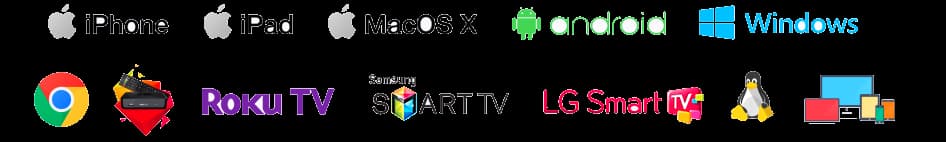 Obsługiwane urządzenia: Smart TV, Android, iOS, Fire Stick, MAG, Windows