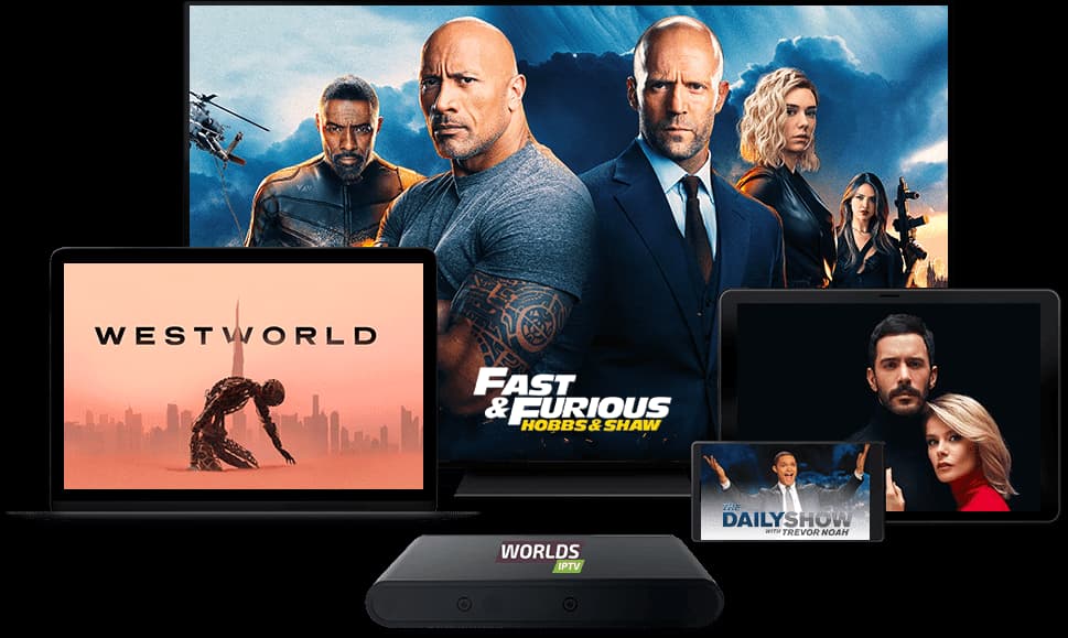 Podgląd biblioteki filmów i seriali IPTV Polska na różnych urządzeniach